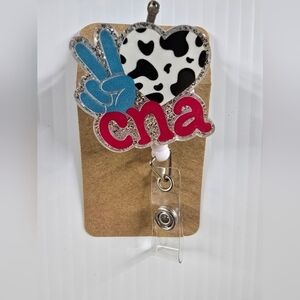 Acrylic CNA Medical Badge Reel